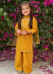 Modest Stitched 3 Piece Embroidered Lawn Suit-11100-Ylw
