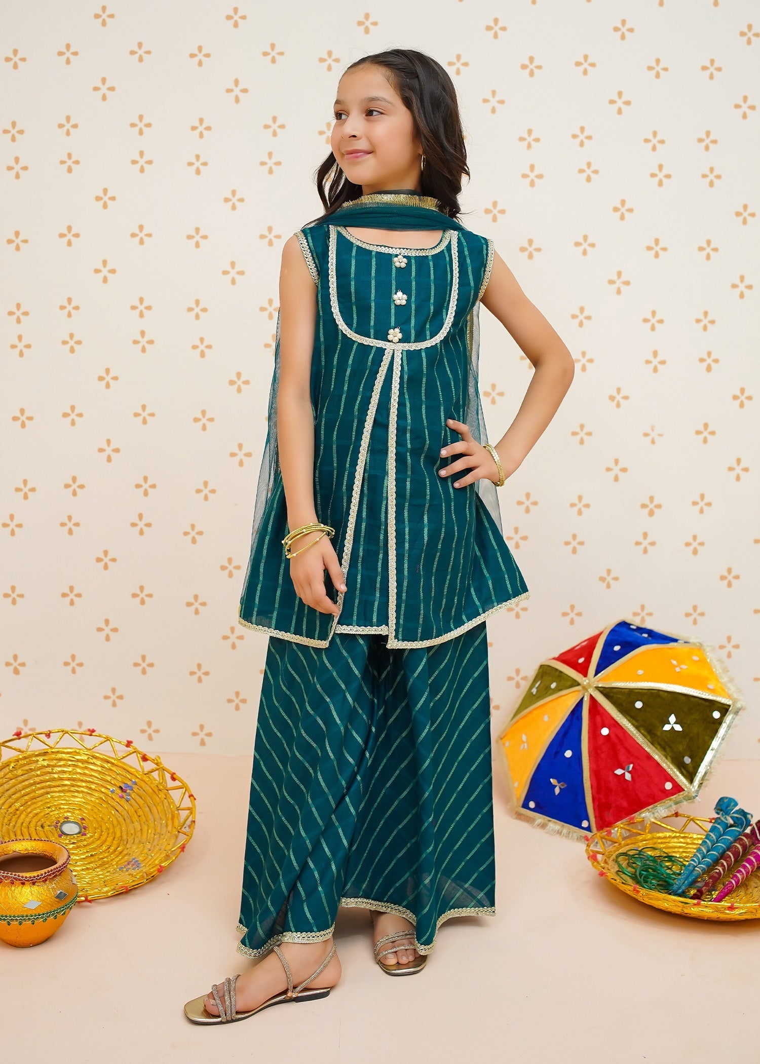 Eid Ka Andaaz By Modest Stitched 3 Piece Cotton Lawn Collection'2025-9530