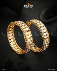 Aurora Bangles White - Zeesy Jewellery