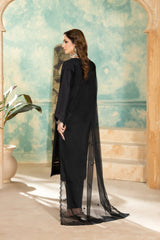Monochrome By Inara Stitched 3 Piece Winter Suit-AYOOSH DR-05