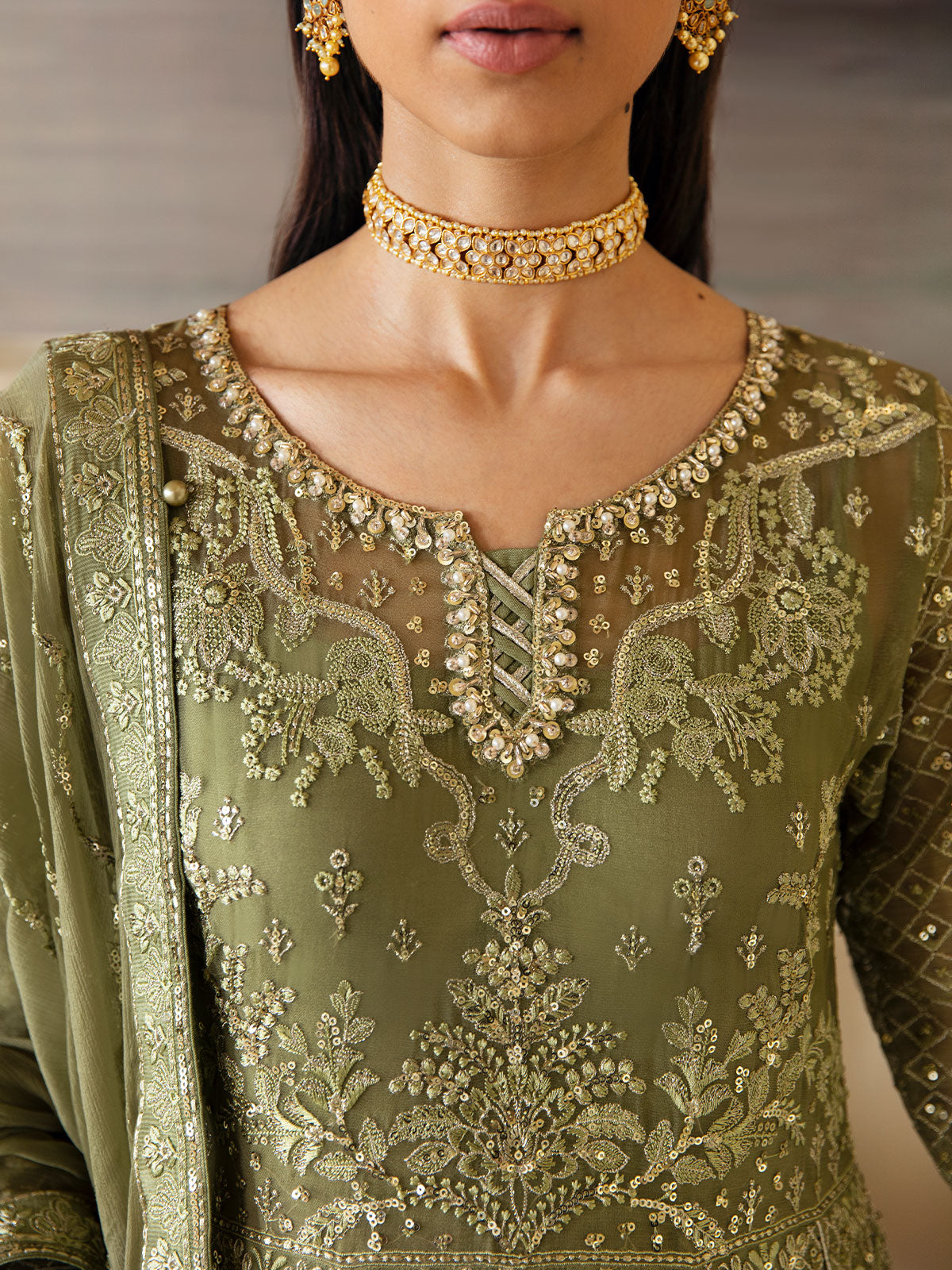 Gulaal Unstitched 3 Piece Emb Chiffon Vol-01 Collection'2023-Aysa GL-EC-23V1-07