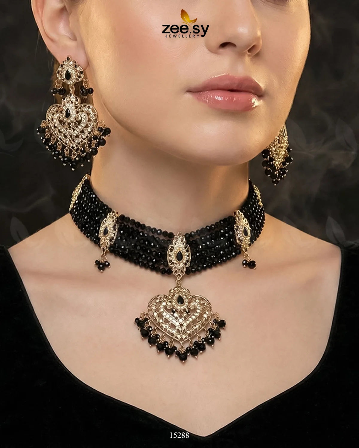 Hyderabadi Guluband Necklace - Zeesy Jewellery