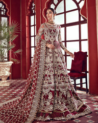 Shehrnaaz By Gulaal Unstitched 3 Piece Bridal Suit-Serat B-2