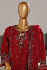 Mahpara By Sada Bahar Stitched 3 Piece Festive Formals Vol-09 Suit-B-22-Maroon