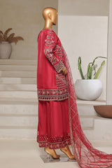 Mahpara by Sada Bahar Stitched 3 Piece Festive Formals Vol-16 Suit-B-30-Maroon