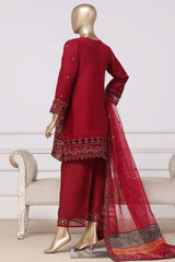 Mahpara By Sada Bahar Stitched 3 Piece Festive Formal Vol-01 Suit-B-37 MAROON