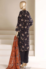 Sada Bahar Stitched 3 Piece Printed Lawn Vol-05 Suit-PR- 94B BLACK