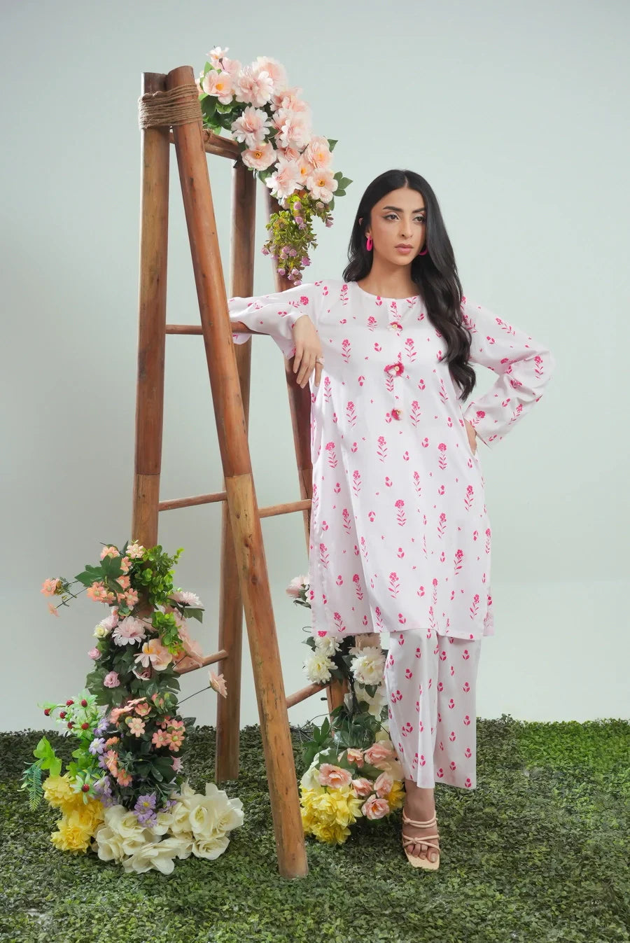 Dhaga Stitched 2 Piece Lawn Collection'2025-Matching separate 0049