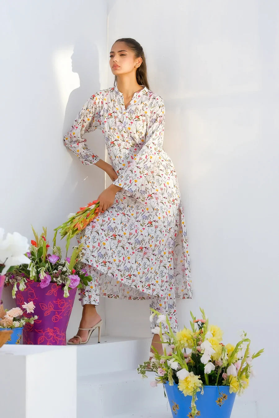 Dhaga Stitched 2 Piece Lawn Collection'2025-Matching separate 002