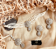 Made For Her-Velour Choker Set - KSH1024