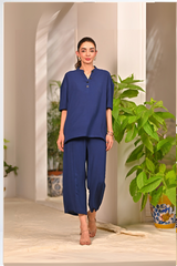Dhaga Stitched 2 Piece Solids Crepe Summer Collection'2025-Evelyn