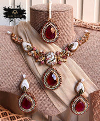 Made For Her-Ivory Glow Necklace Set - KQK1003