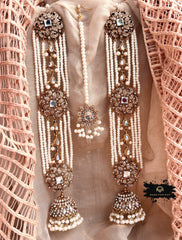 Made For Her-Zarqash Sahara Jhumki Set - LNS1124
