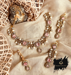 Made For Her-Dazzling Enchant Necklace Set - KSH1025