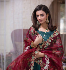 Kalidaar Frocks By Asma & Sidra Stitched Formals Suit-Resham
