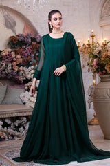 Kalidaar Frocks By Asma & Sidra Stitched Formals Suit-Sandal (Plain Chiffon Frock)