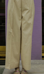 Deck Up Plain Trousers Khaaki