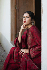 Zara Shahjahan Unstitched 3 Piece Winter Shawl Suit-Bahar