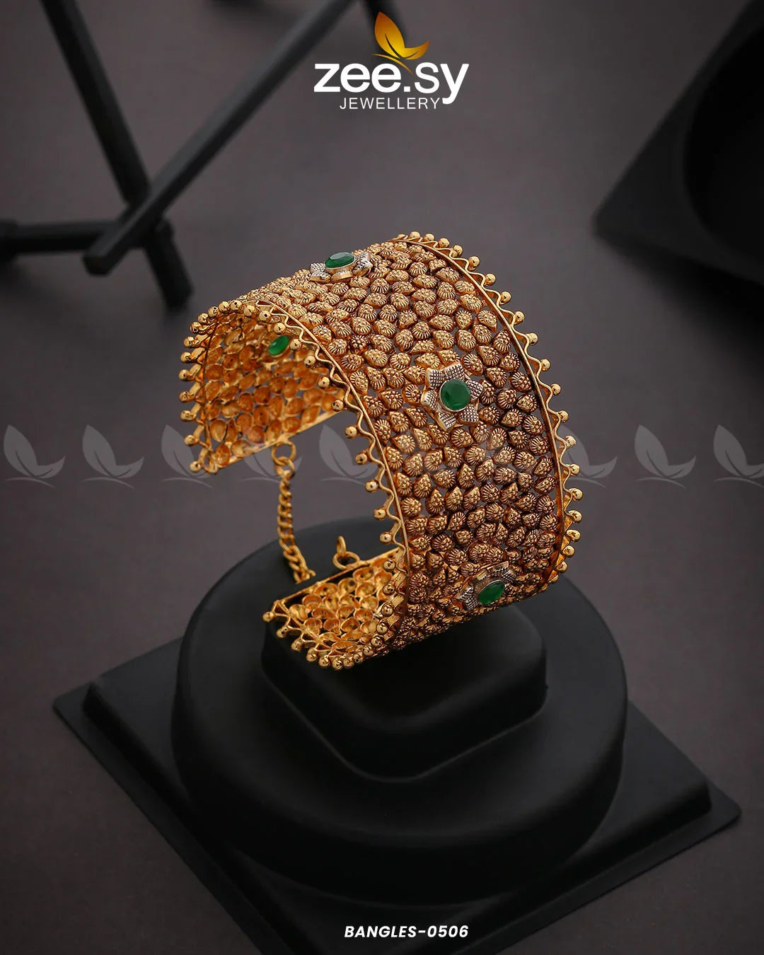 BANGLES-0506 Green - Zeesy Jewellery