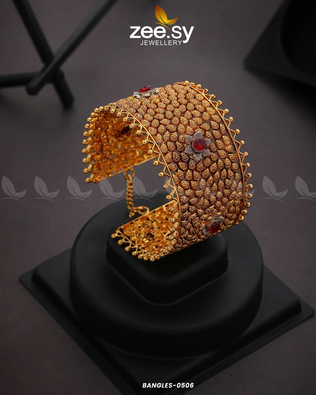 BANGLES-0506 Red - Zeesy Jewellery