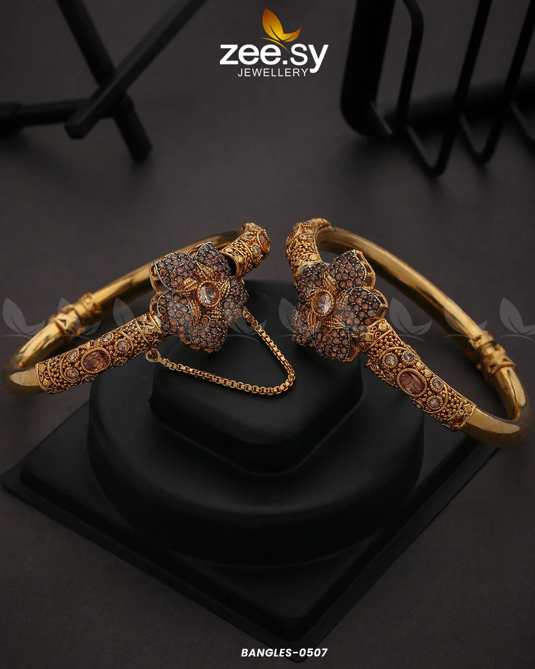 BANGLES-0507 Champagne - Zeesy Jewellery