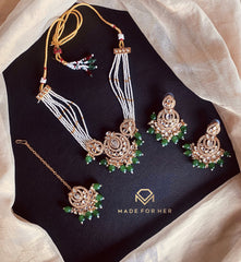 Made For Her-Indian Kundun Choker Set - KAHD244