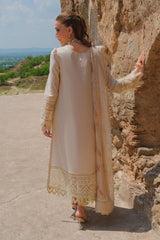 Qalamkar Unstitched 3 Piece Eid Luxury Lawn Suit-BE-04-Laine