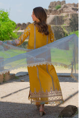 Qalamkar Unstitched 3 Piece Eid Luxury Lawn Suit-BE-05-Asra
