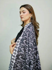 Tng By Md Stole Collection-Be Qaida Stole (Black)