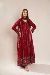 Manahils Stitched Formals Kurti 099