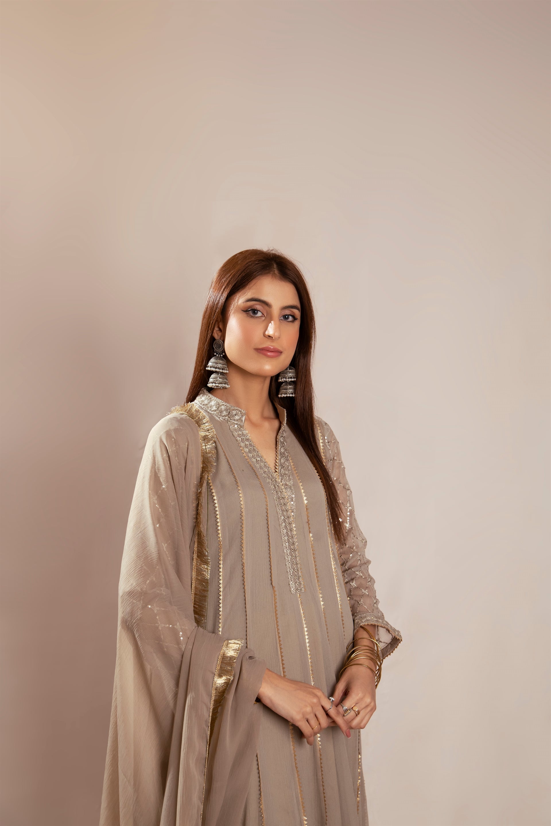 Manahils Stitched Formals Kurti 106