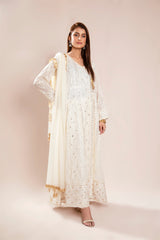 Manahils Stitched Formals Kurti 099