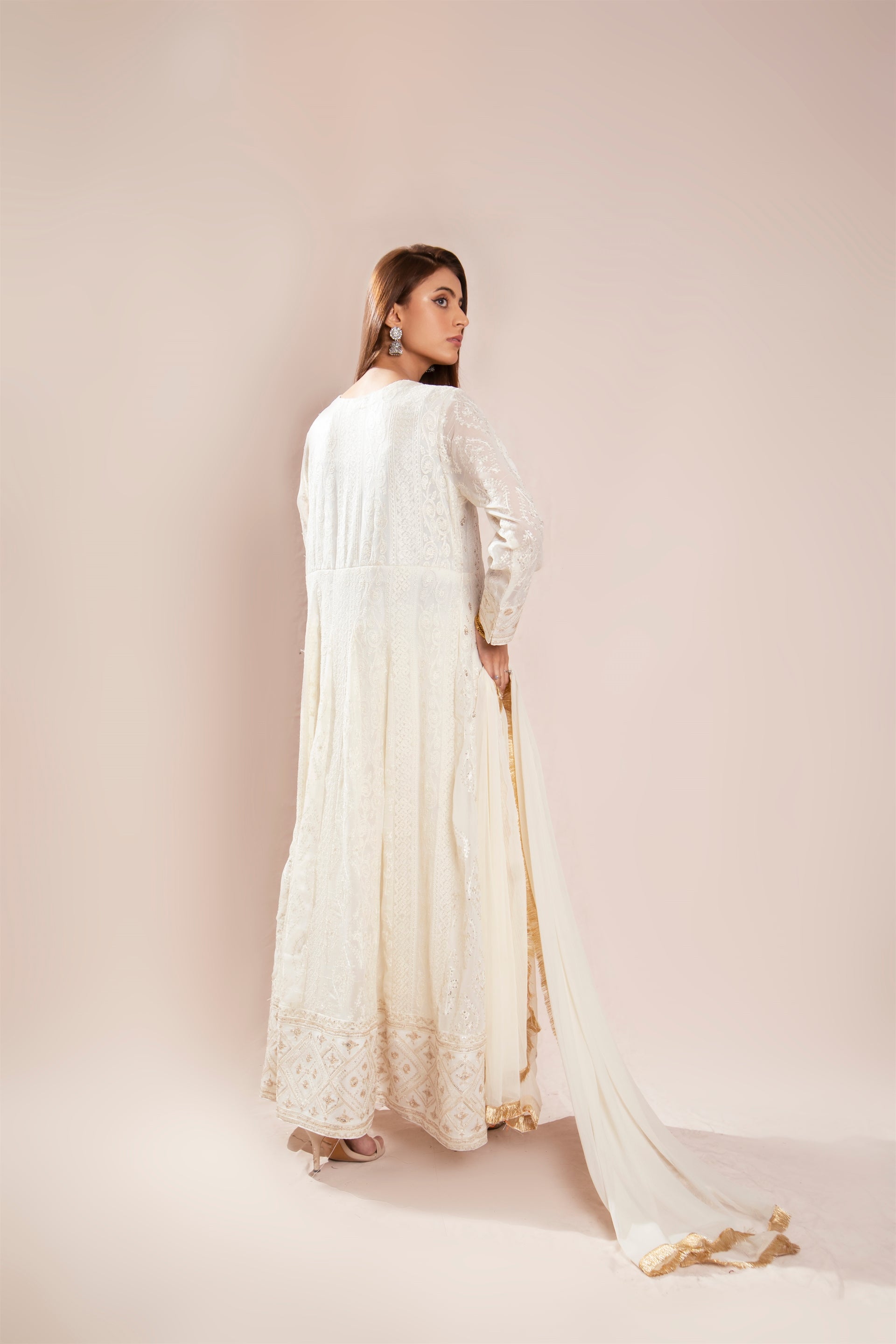 Manahils Stitched Formals Kurti 099