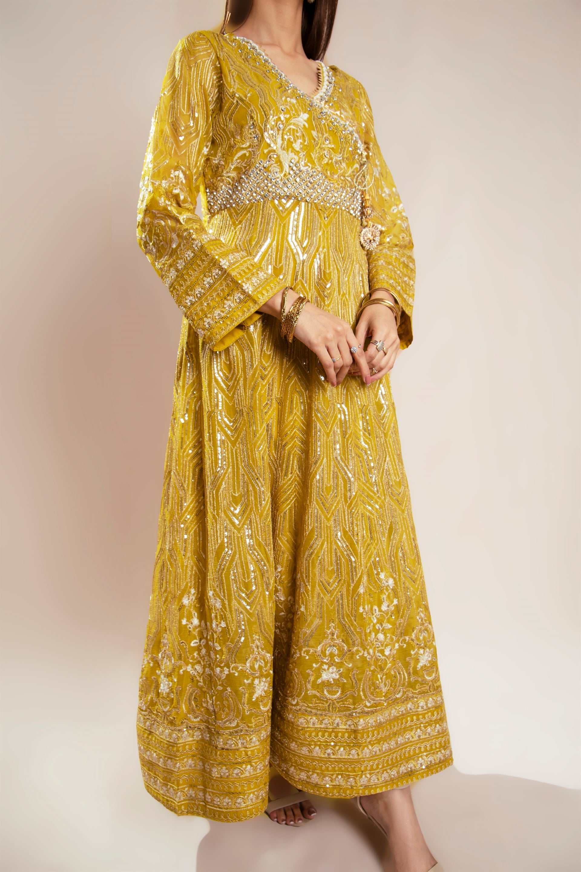 Manahils Stitched Formals Kurti 105