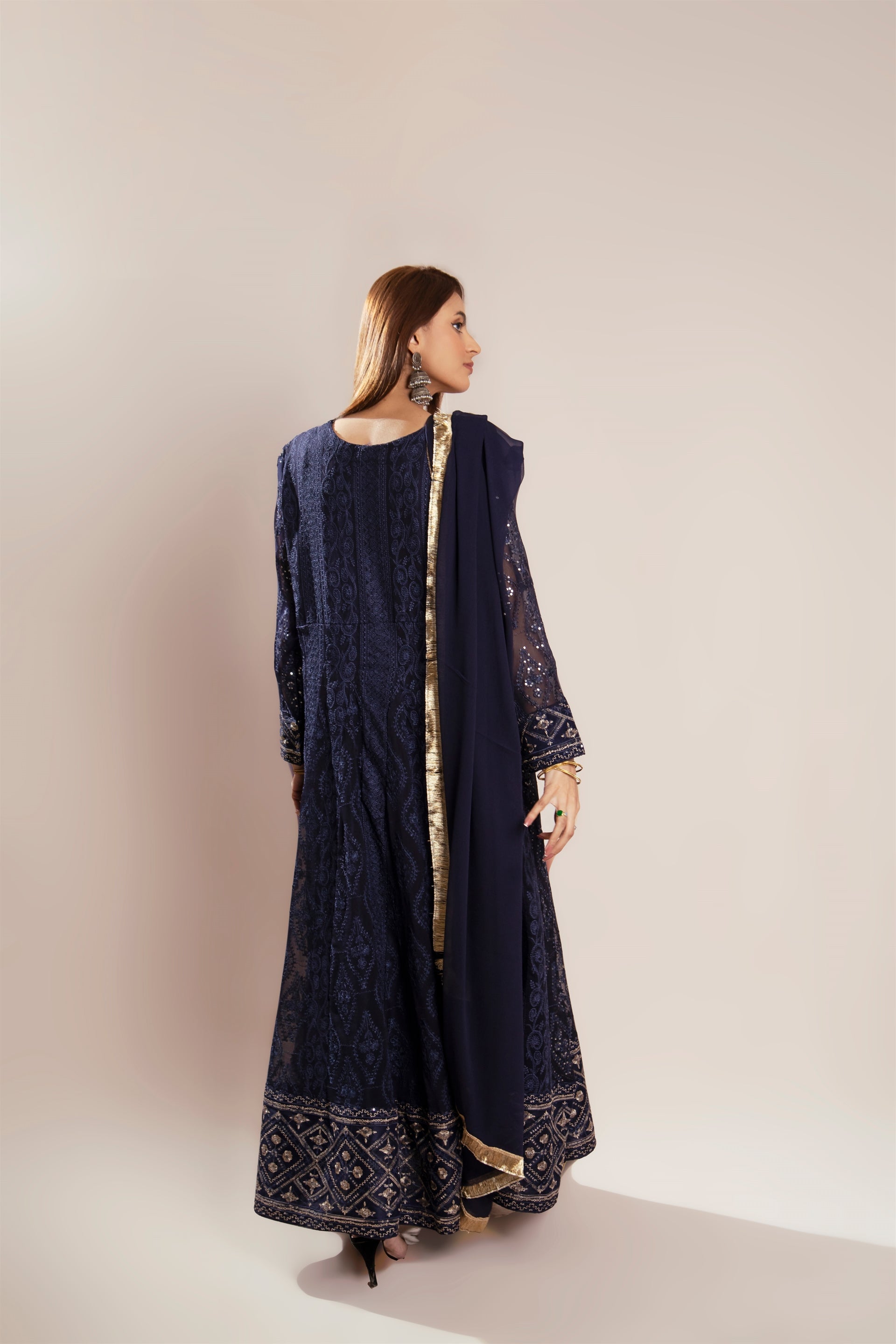 Manahils Stitched Formals Kurti 099