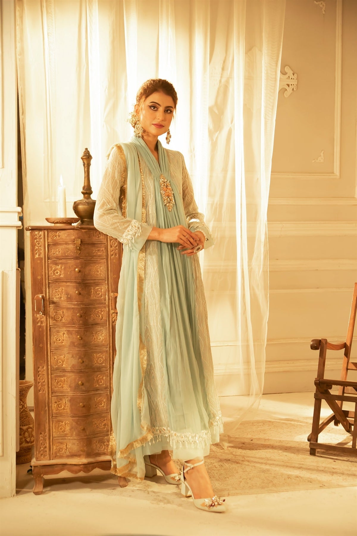 Manahils Stitched Formals Kurti 109