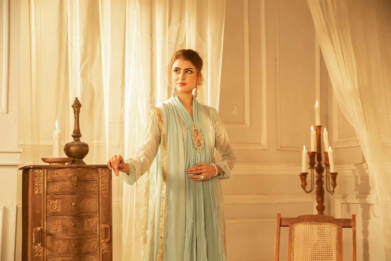 Manahils Stitched Formals Kurti 109