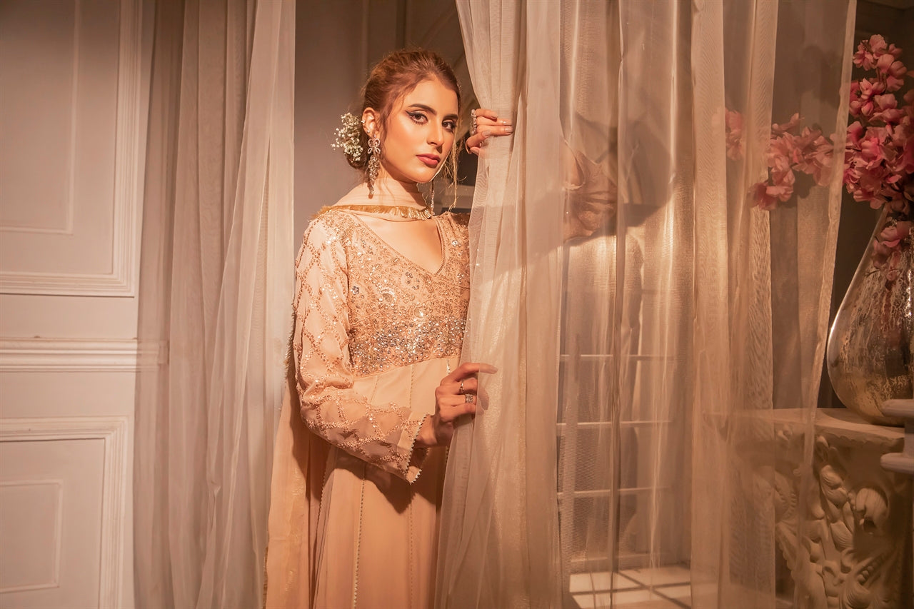 Manahils Stitched Formals Kurti 108