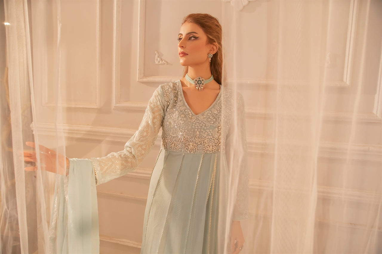 Manahils Stitched Formals Kurti 108