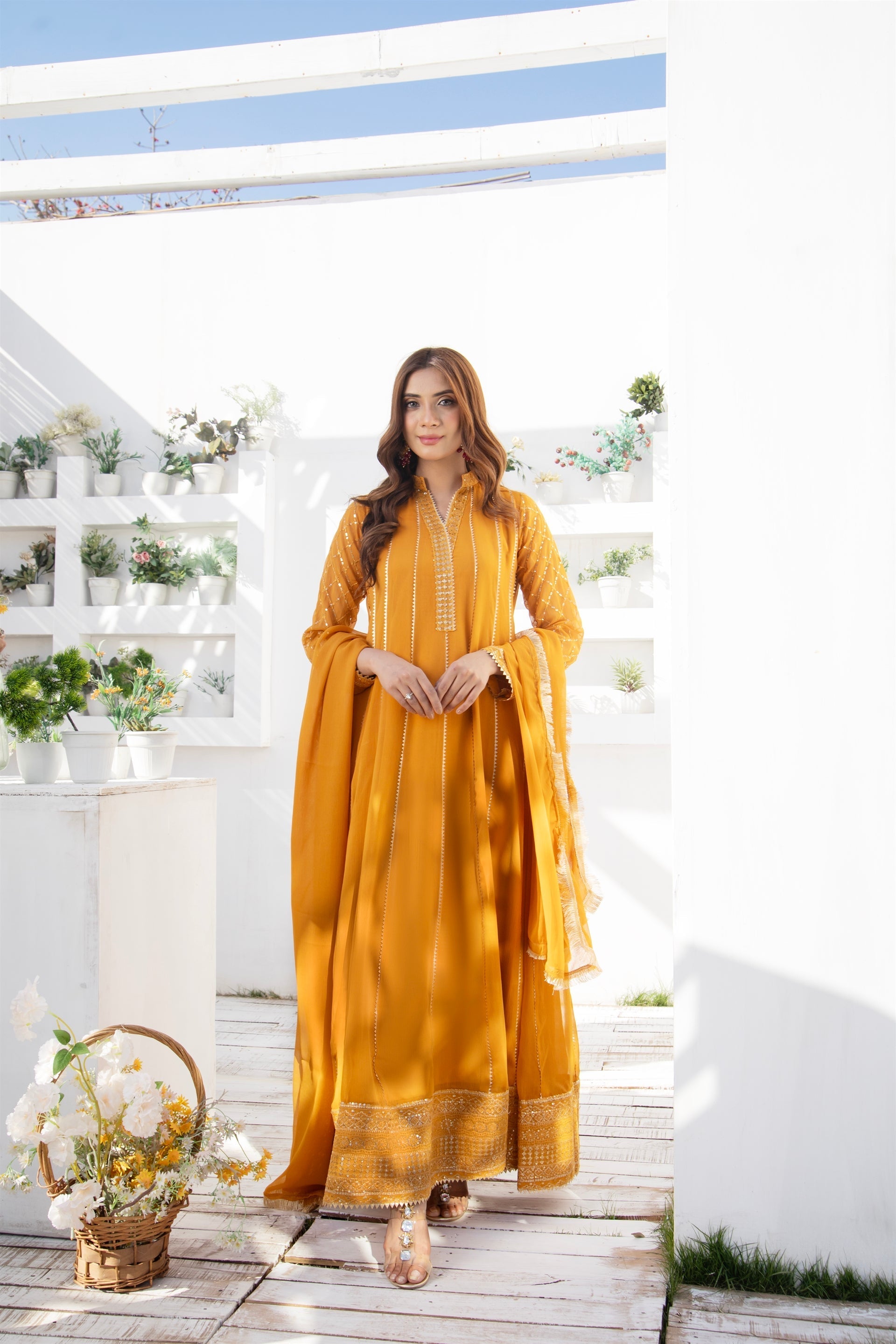 Manahils Stitched Formals Kurti 106
