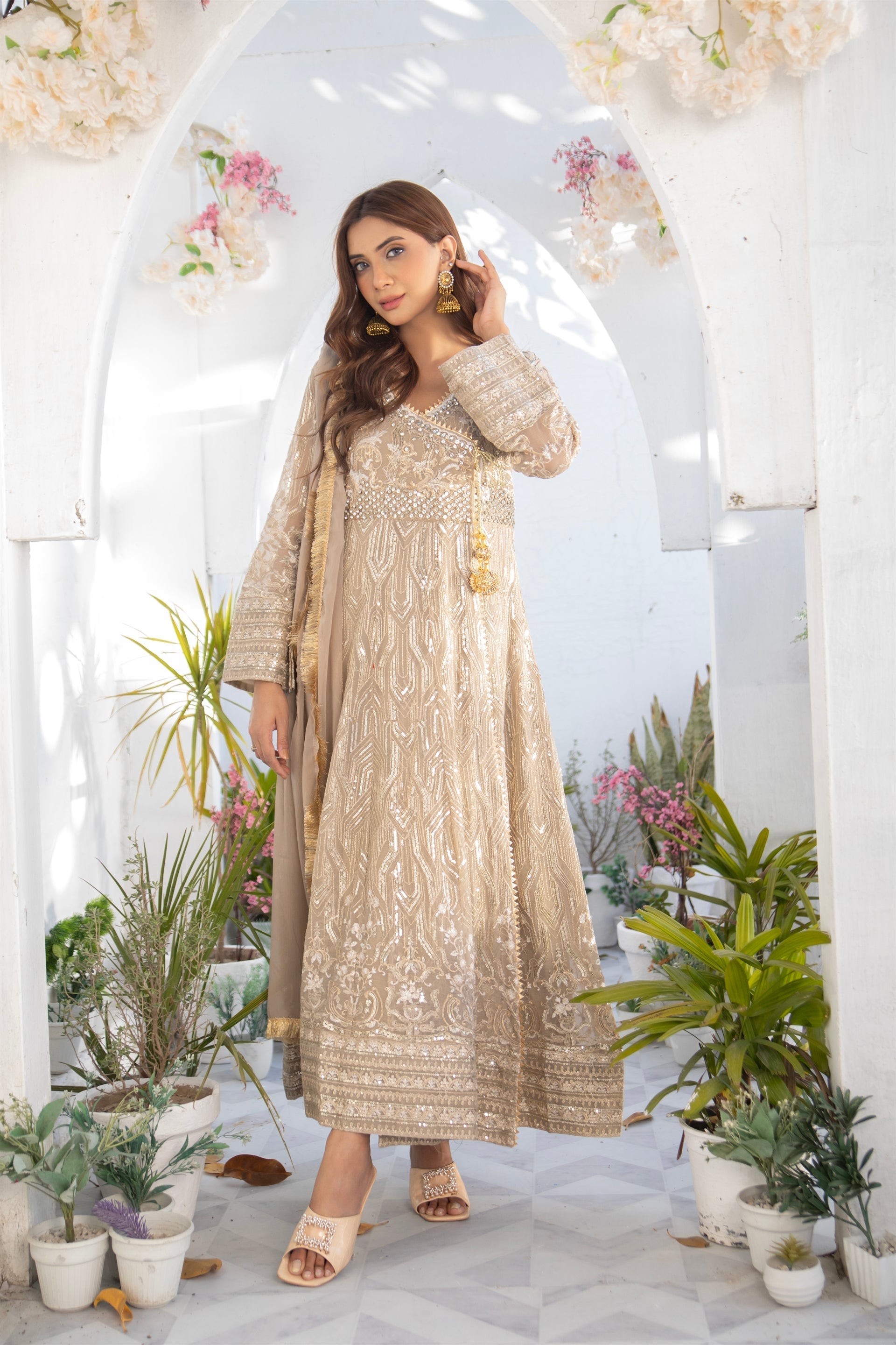 Manahils Stitched Formals Kurti 105