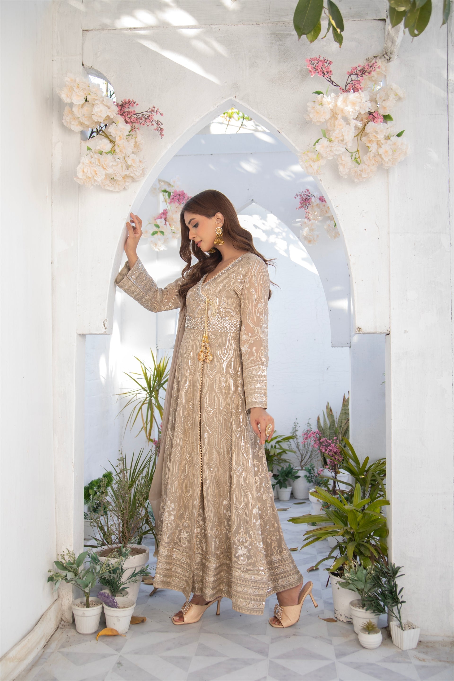 Manahils Stitched Formals Kurti 105