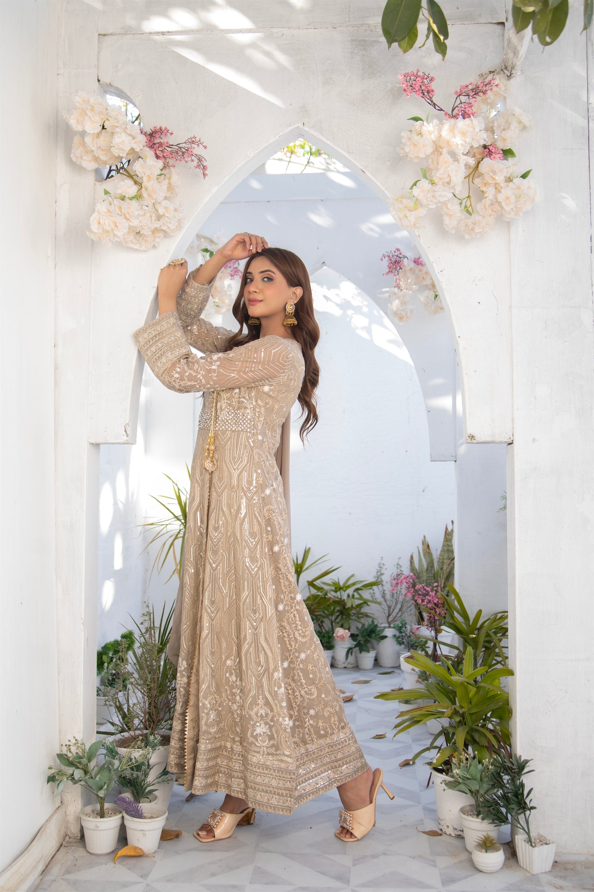 Manahils Stitched Formals Kurti 105