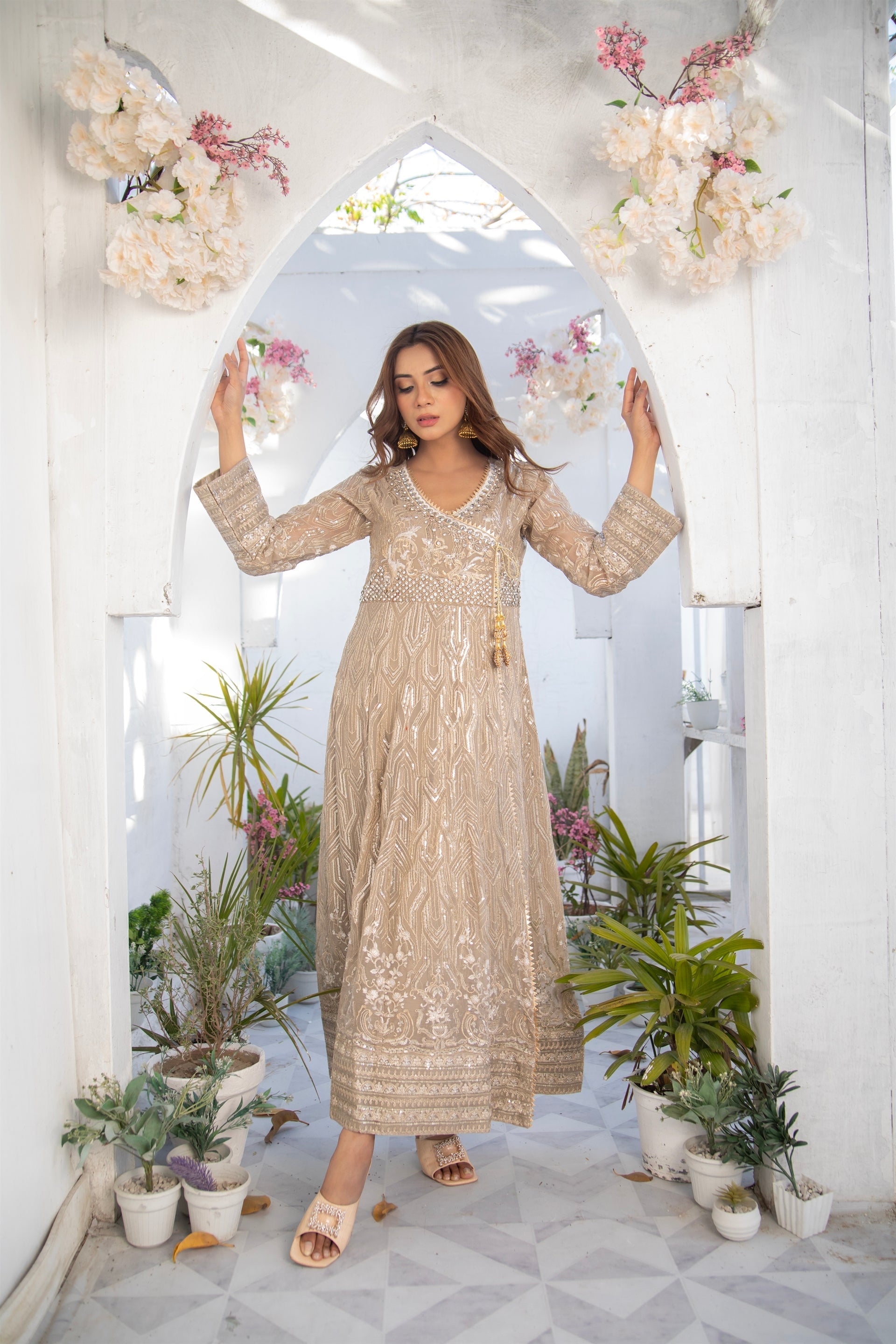 Manahils Stitched Formals Kurti 105