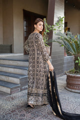 Manahils Stitched Formals Kurti 122-Black
