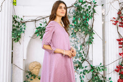 Aayra Stitched Summer Collection'2025-AY361 - Purple Dot Shirt