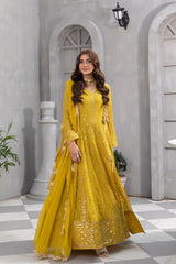 Manahils Stitched Formals Kurti 099