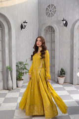 Manahils Stitched Formals Kurti 099