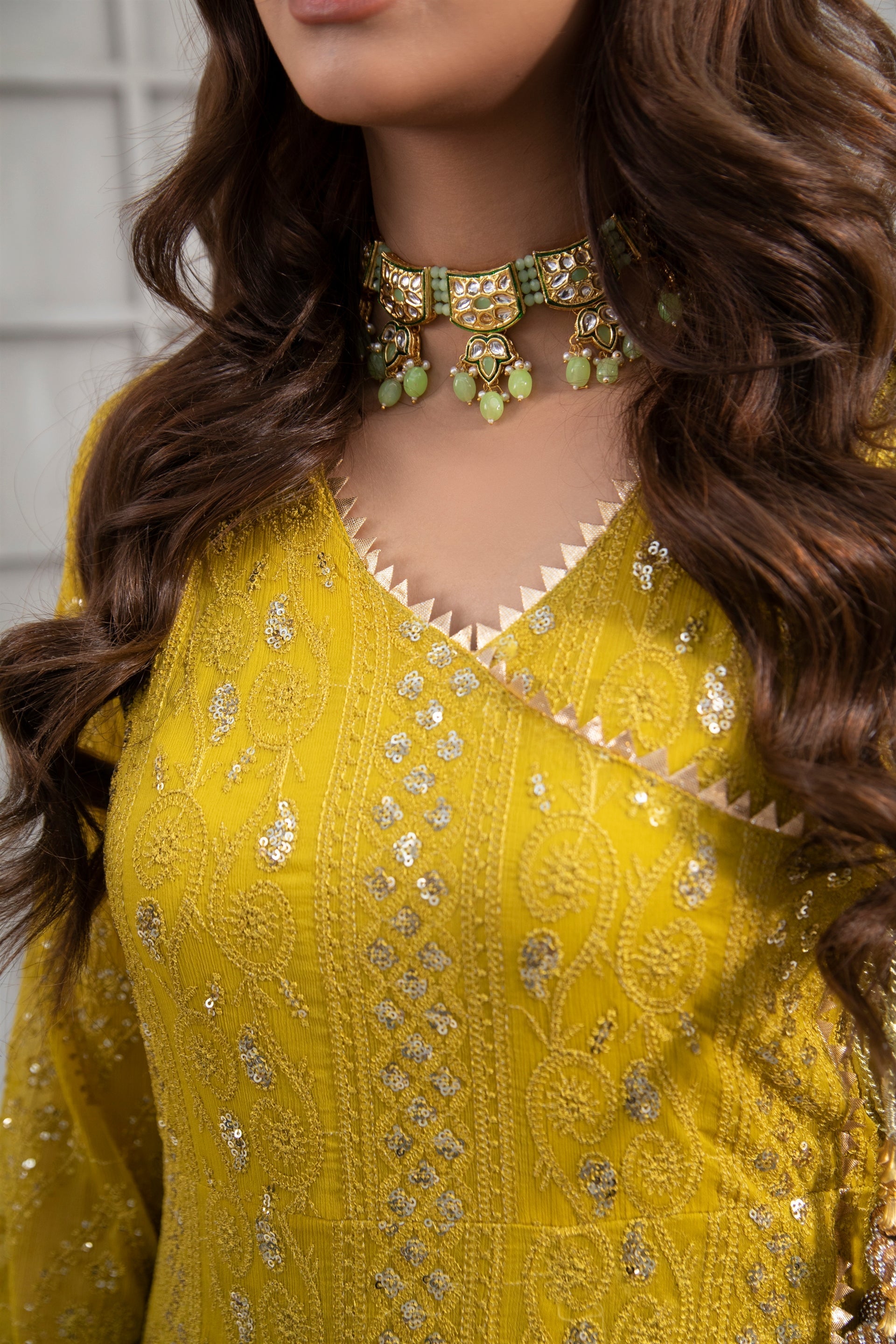 Manahils Stitched Formals Kurti 099