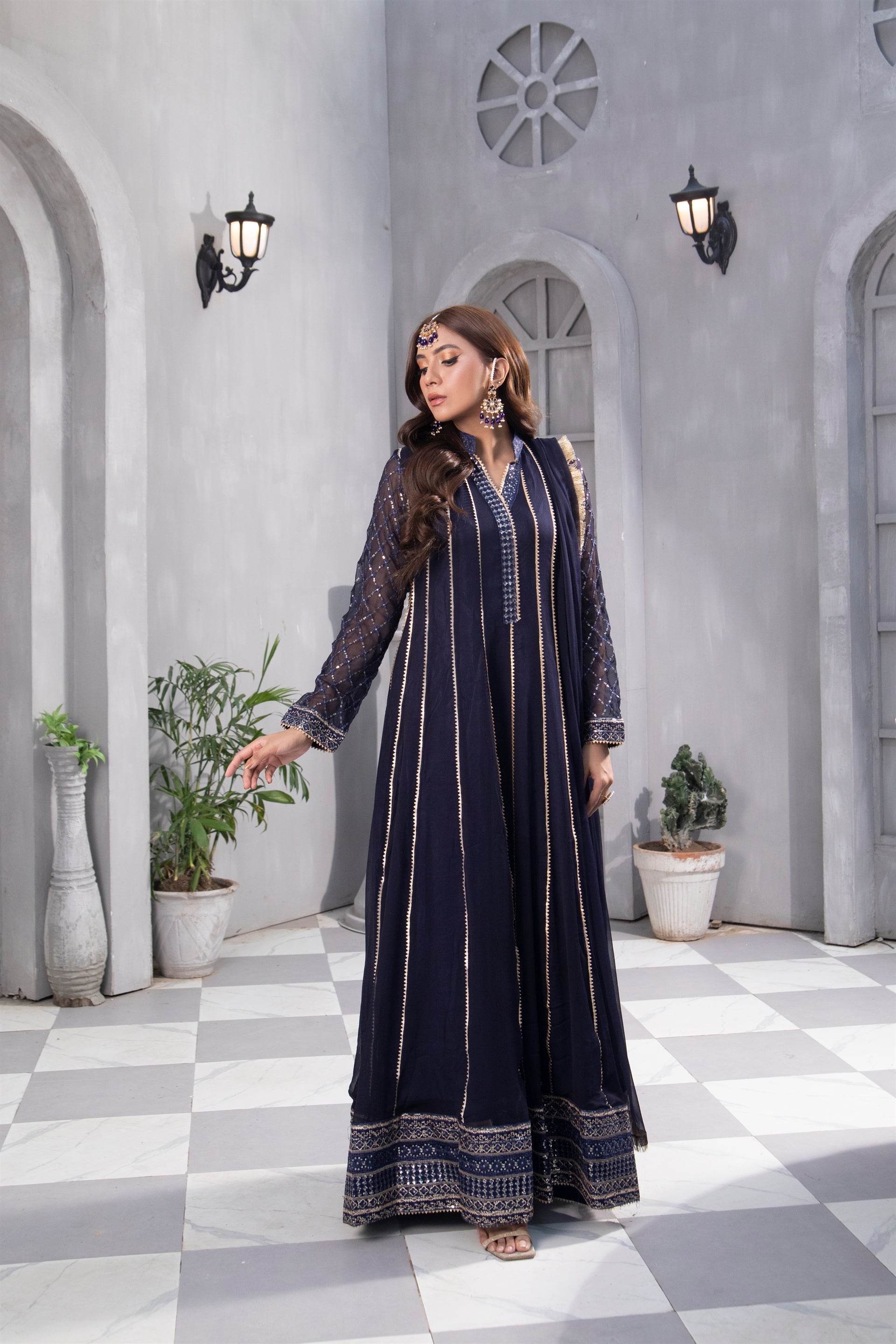 Manahils Stitched Formals Kurti 106